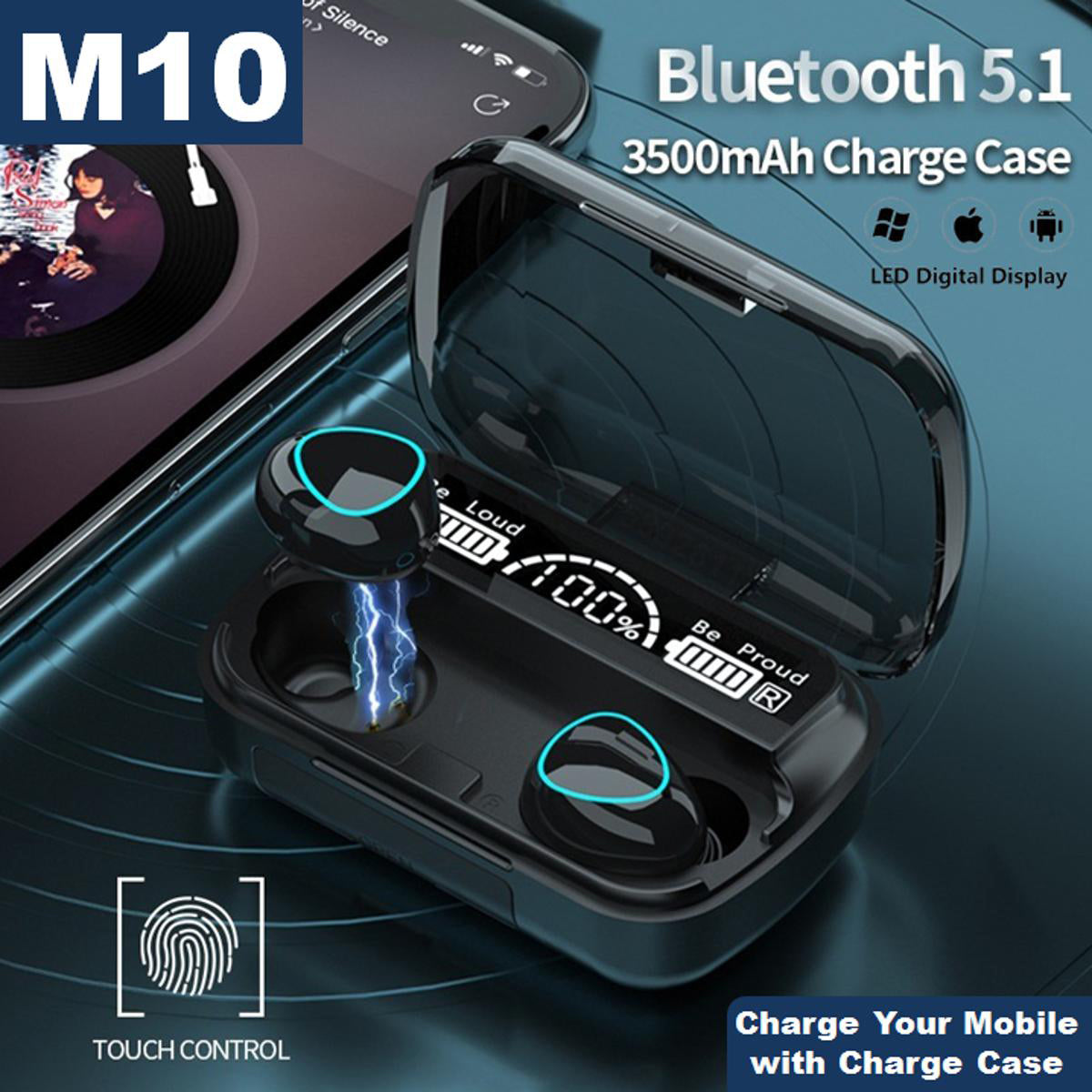 M10 Wireless Bluetooth Earbuds